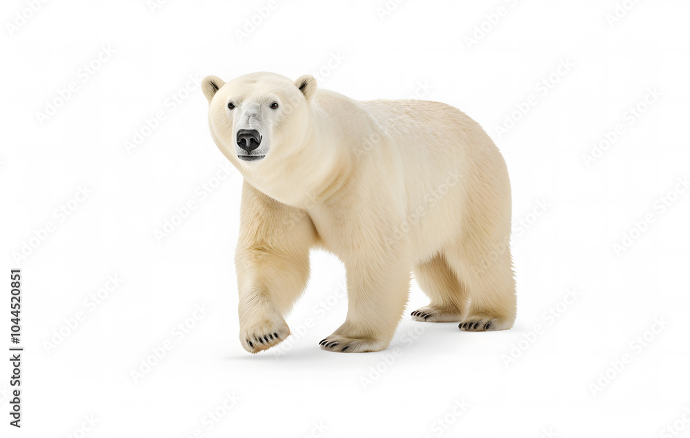 Big strong bear, white bear, polar bear, wildlife Big strong bear, white bear, polar bear, wildlife