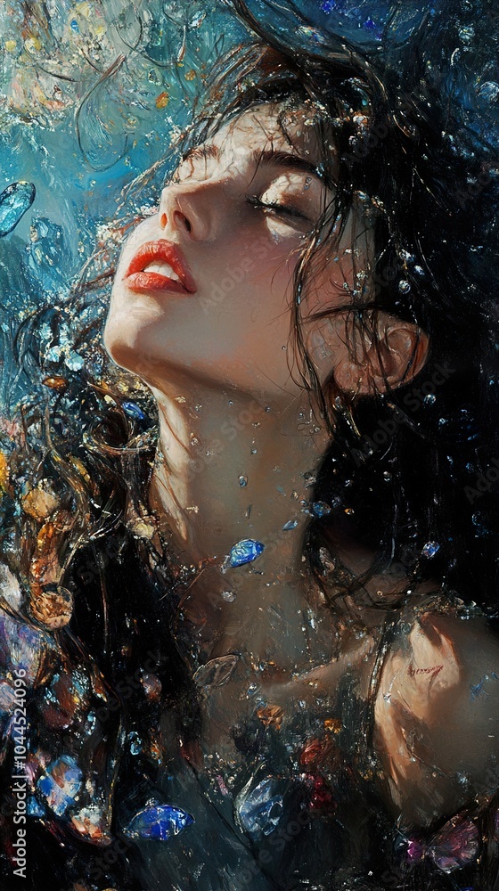 Dreamy Underwater Portrait of a Woman Dreamy Underwater Portrait of a Woman