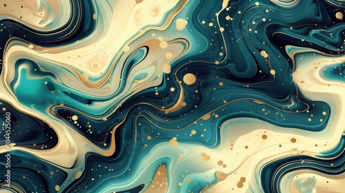 Dynamic Abstract Liquid Flowing Pattern Design photo