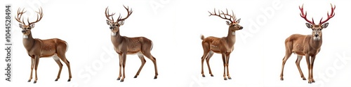 Deer, white isolate background