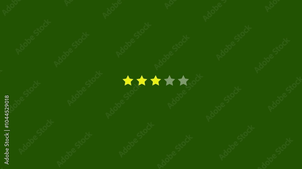 Rating Five Stars. Motion Graphics. Transparent Background Rating Five Stars. Motion Graphics. Transparent Background