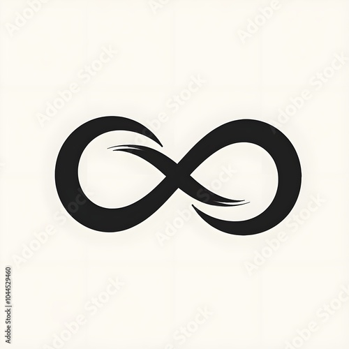 infinity symbol. infinity logo icon, high contrast infinity symbol logo with sharp lines and continuous loop design