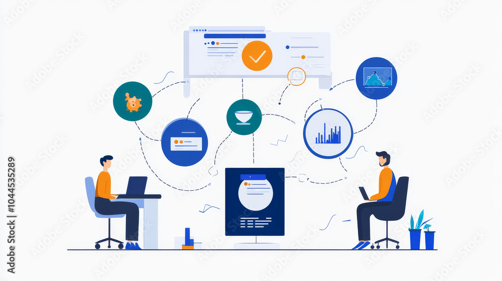 This design template features circles arranged in a way that helps visualize information. It's perfect for showing steps or options in a process, presentation, or workflow. This design template features circles arranged in a way that helps visualize information. It's perfect for showing steps or options in a process, presentation, or workflow.