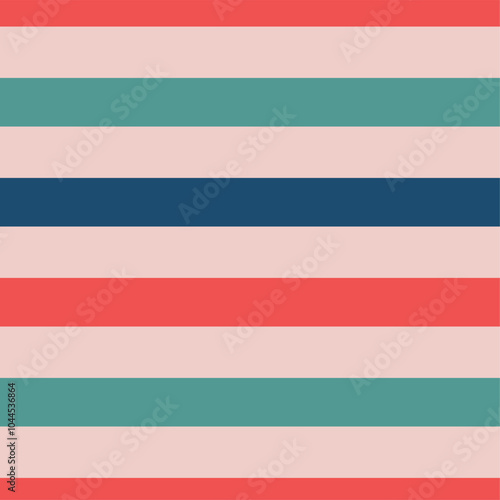 Free Download Festive Christmas striped seamless pattern. Horizontal lines in blue, red and green colours. Retro colours background. - GFXLoad