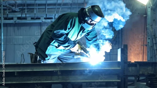 skilled idustry stock video working occupationprotective welder videos steel sheet metal people meticulously welding jobs gear structure workers occupations spark factory manufacturing industry man e photo