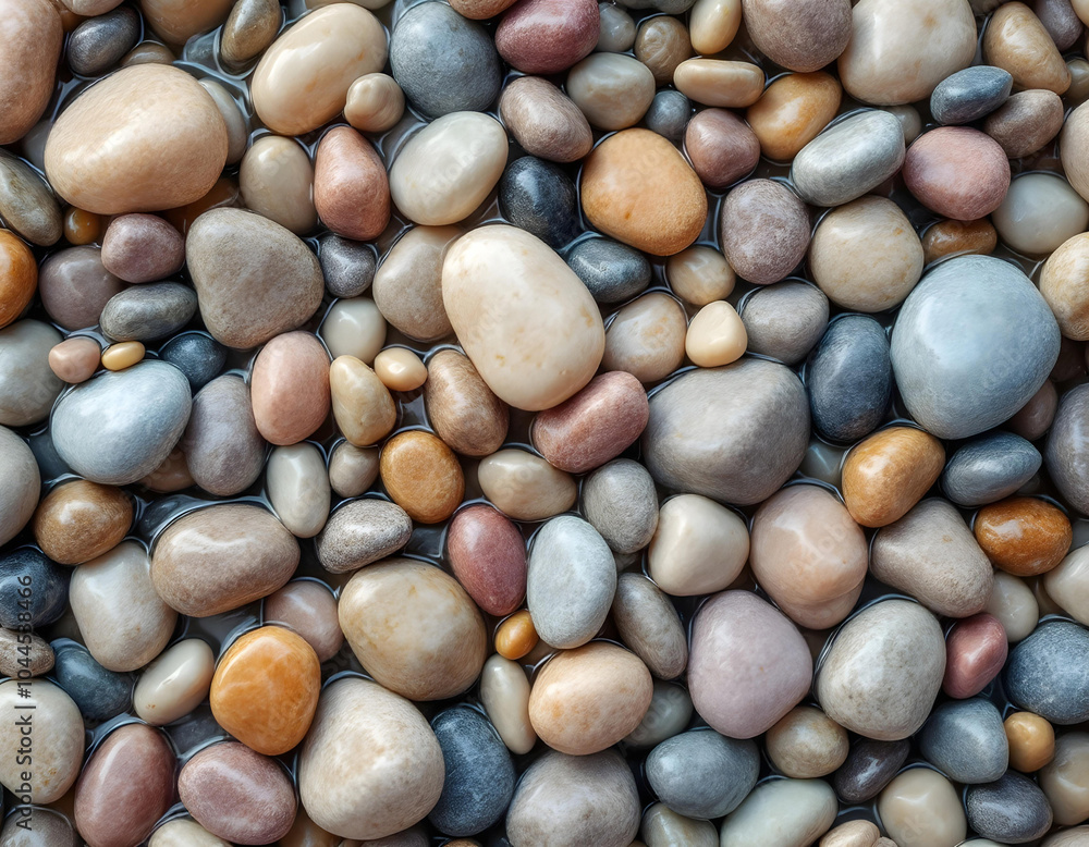Smooth pastel soaked pebbles texture background Smooth pastel soaked pebbles texture background