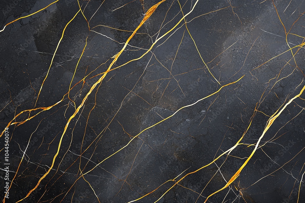 Elegant dark marble texture with striking gold and white veins, perfect for backgrounds and design projects. Elegant dark marble texture with striking gold and white veins, perfect for backgrounds and design projects.