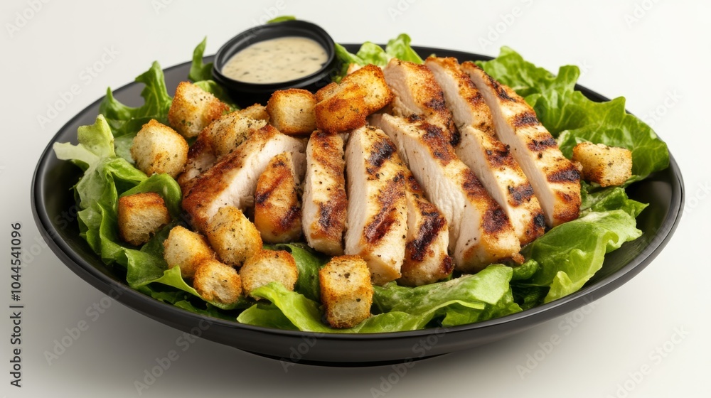 Grilled Chicken Caesar Salad with Creamy Dressing Grilled Chicken Caesar Salad with Creamy Dressing