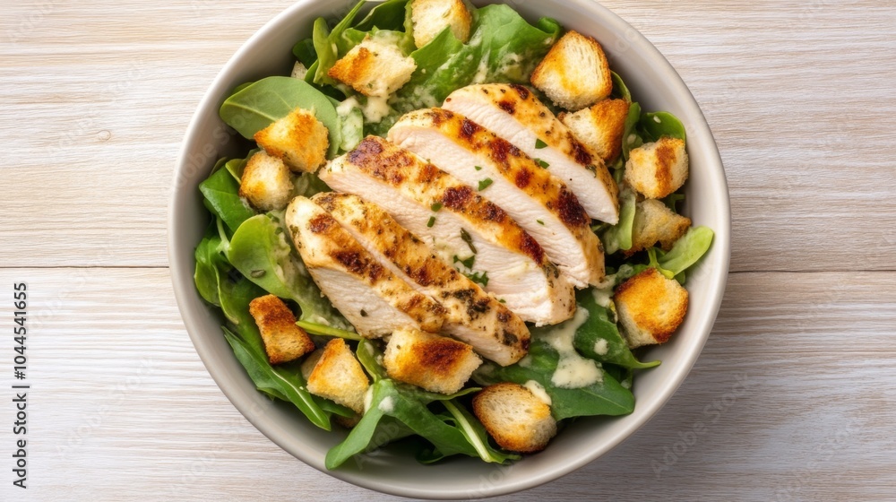 Grilled Chicken Caesar Salad with Croutons - Healthy Recipe Grilled Chicken Caesar Salad with Croutons - Healthy Recipe