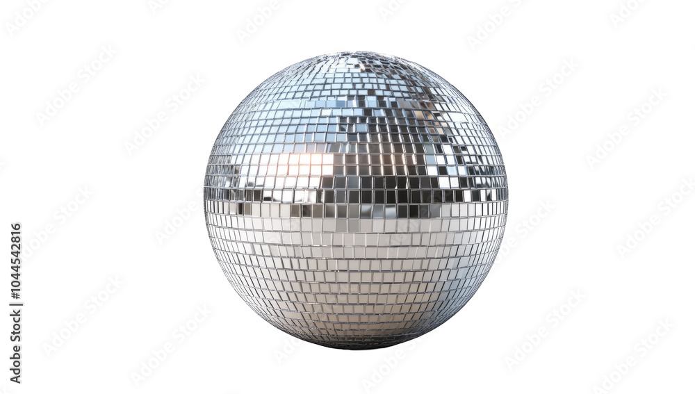 Fototapeta premium Silver disco mirror ball