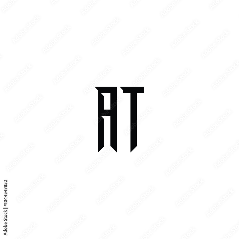 AT monogram logo design letter text name symbol monochrome logotype alphabet character simple logo AT monogram logo design letter text name symbol monochrome logotype alphabet character simple logo