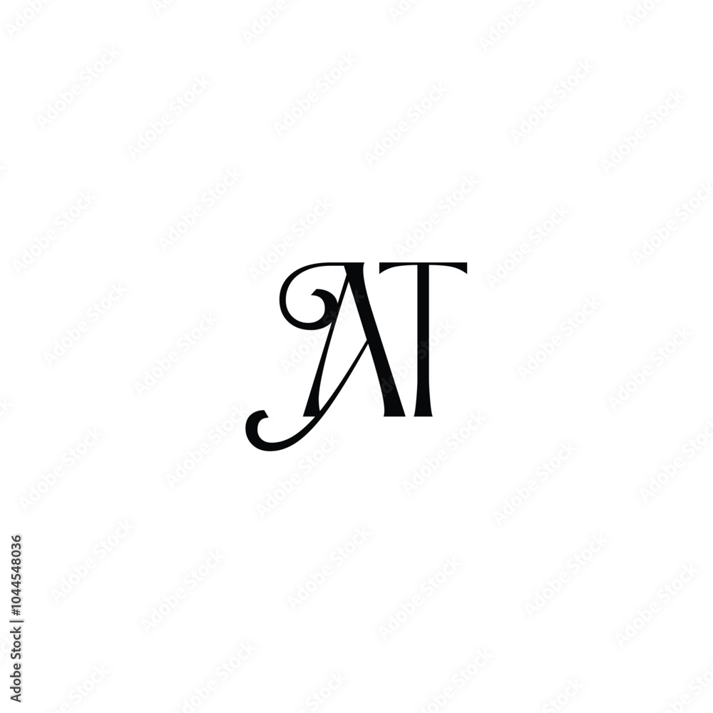 AT monogram logo design letter text name symbol monochrome logotype alphabet character simple logo AT monogram logo design letter text name symbol monochrome logotype alphabet character simple logo