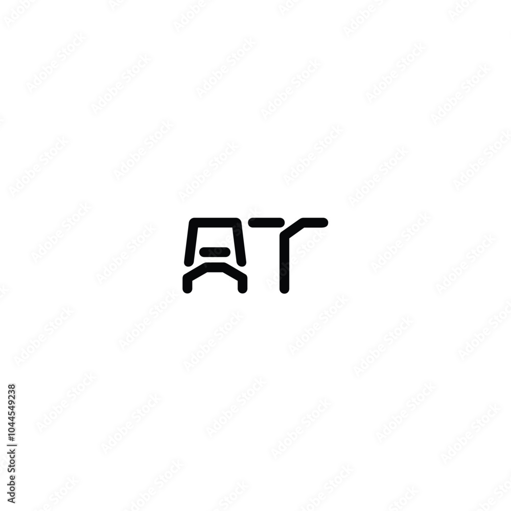 AT monogram logo design letter text name symbol monochrome logotype alphabet character simple logo AT monogram logo design letter text name symbol monochrome logotype alphabet character simple logo