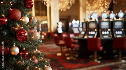 Festive tree lights up the casino