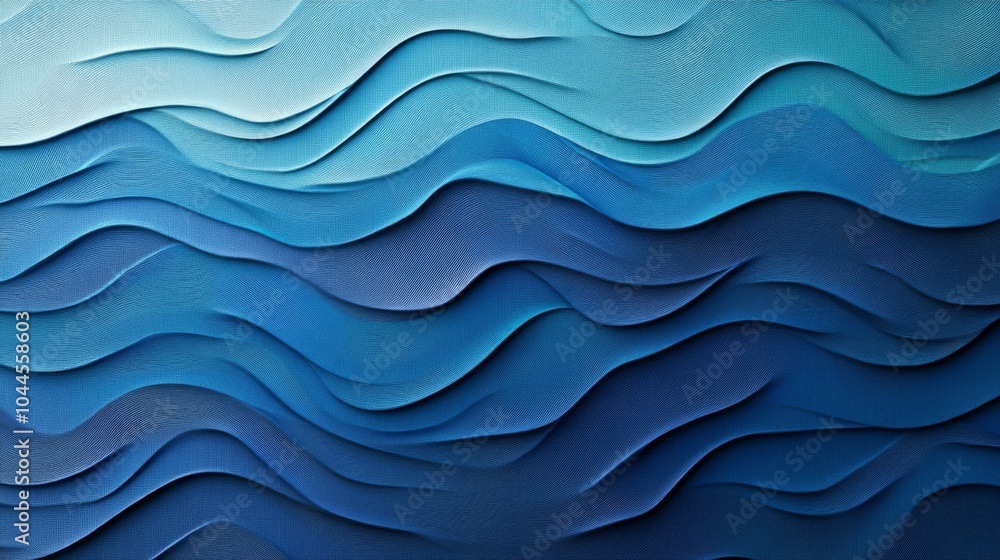 Fototapeta premium Subtle Ocean Waves with Gradients and Soft Textures