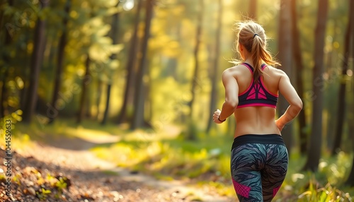 Nature Run: Girl Jogging in the Forest