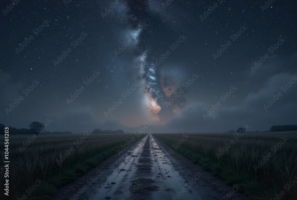 Fototapeta premium Silent Night Under the Milky Way