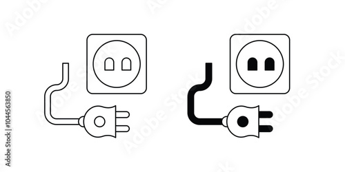 Power Switch set icon with white background vector stock illustration