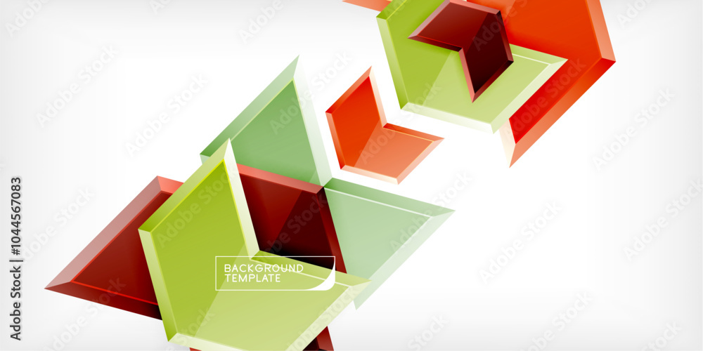 Vector 3d arrow techno design template Vector 3d arrow techno design template