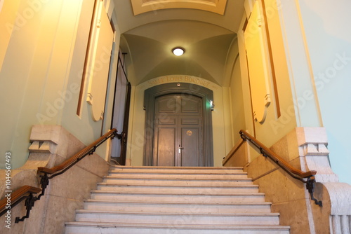 Le palais de Bondy, qui comporte salle d'exposition, salle de concert et théâtre de Guignol, ville de Lyon, département du Rhône, France photo