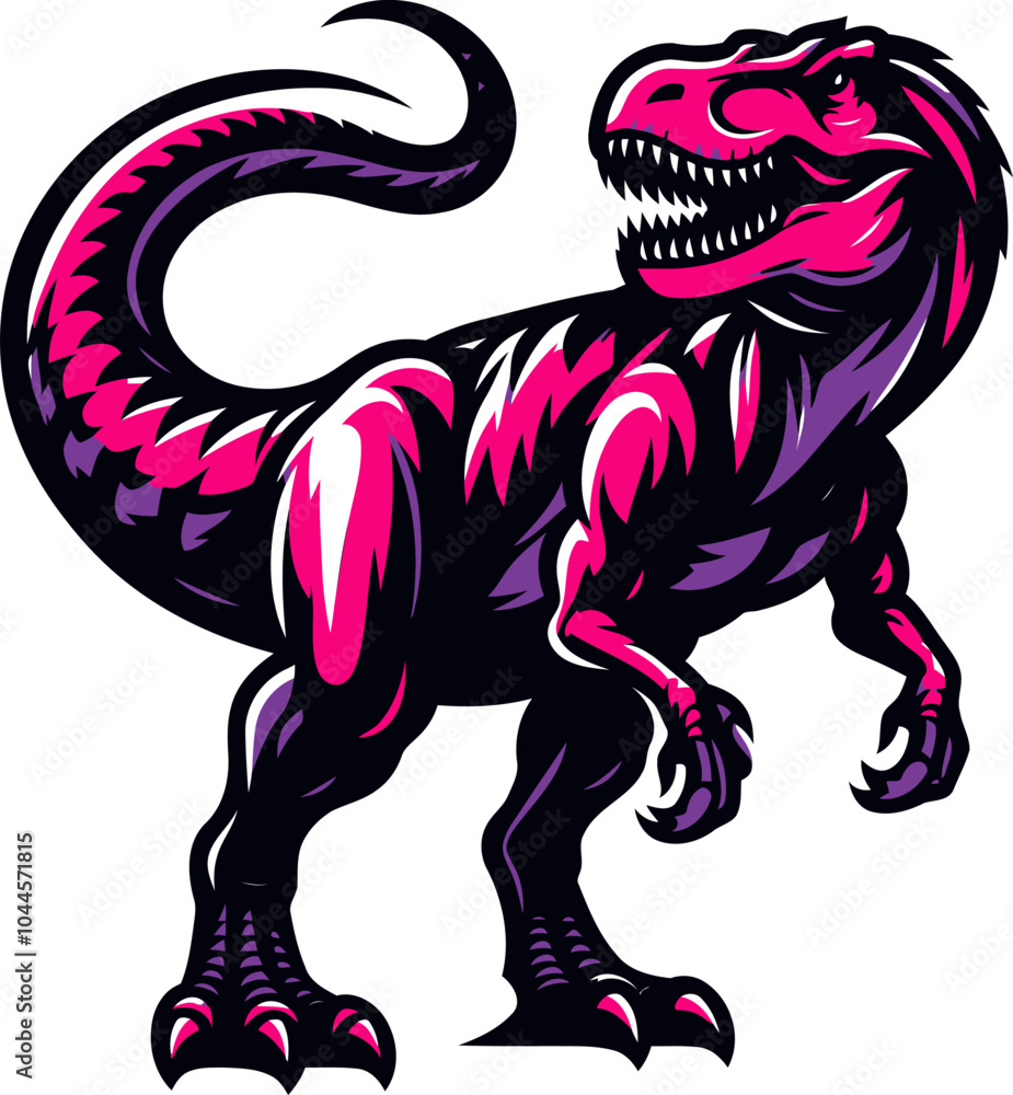 Obraz premium Dinosaur vector and illustration.