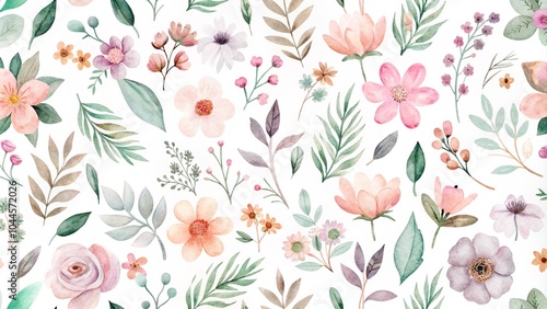 Set watercolor design elements of roses collection garden navy blue flowers, leaves, gold branches, Botanic illustration isolated on white background. Watercolor design elements of roses collection