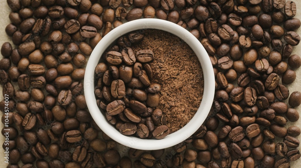 Creamy Coffee with smoke on a dark wood background Creamy Coffee with smoke on a dark wood background