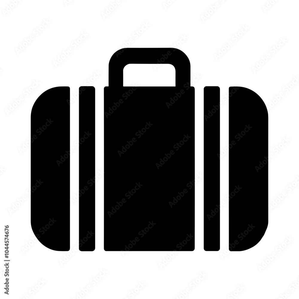 Travel Bag Icon in a Simple Vector Illustration Style. Travel Bag Icon in a Simple Vector Illustration Style.