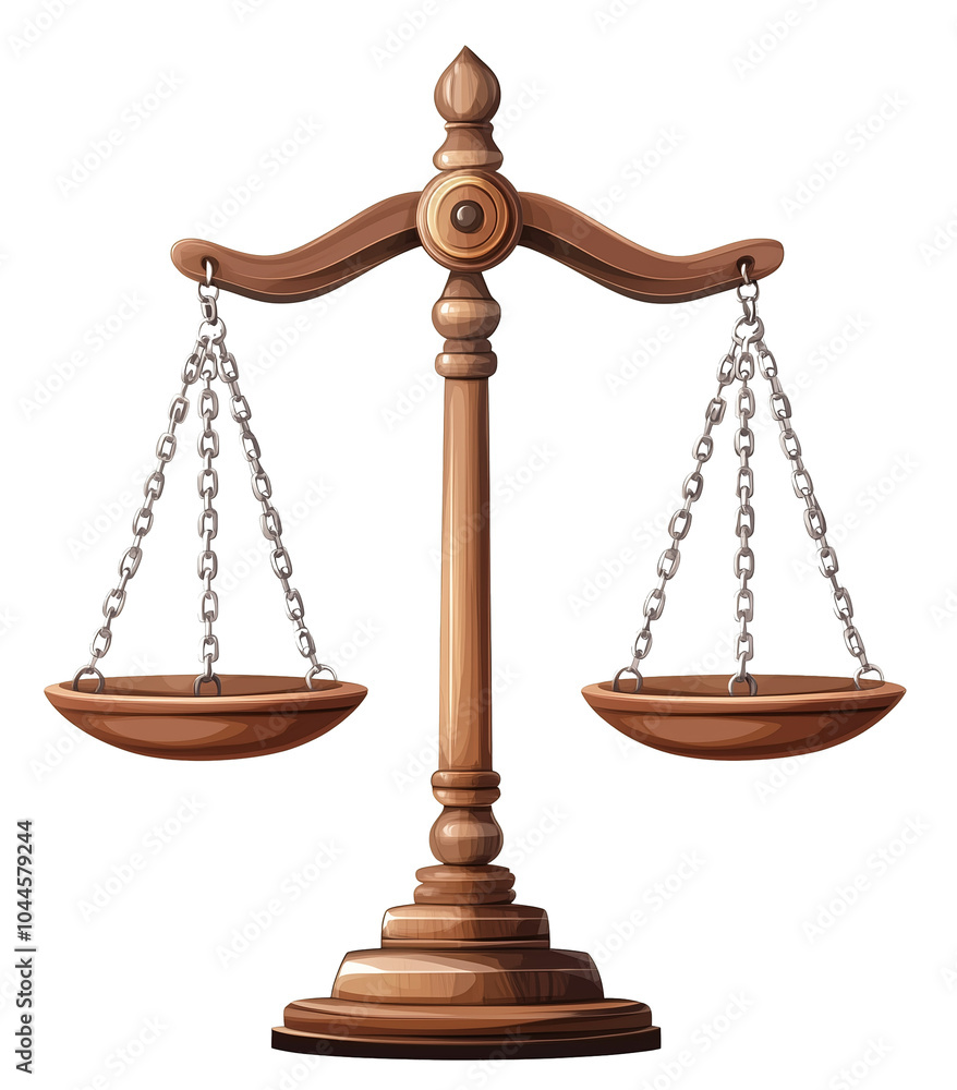 Balance scale isolated on transparent background Balance scale isolated on transparent background