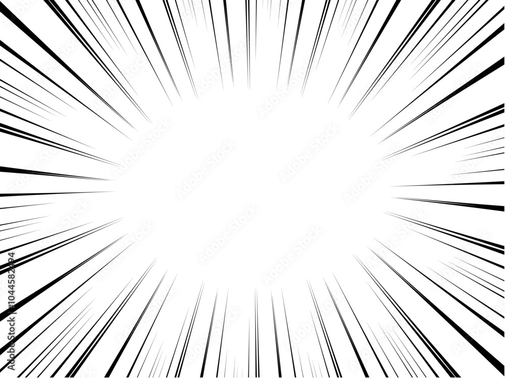 Fototapeta premium 集中線の背景・フレーム