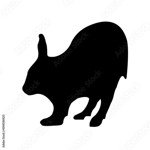 silhouette of a rabbit