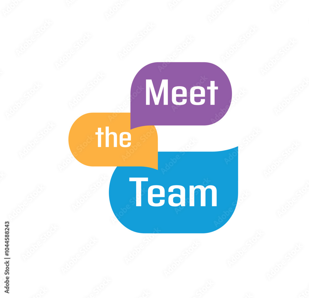 Meet the team on white background Meet the team on white background