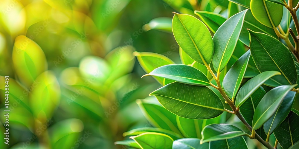 Natural background with empty space and close-up of ficus leaves Natural background with empty space and close-up of ficus leaves