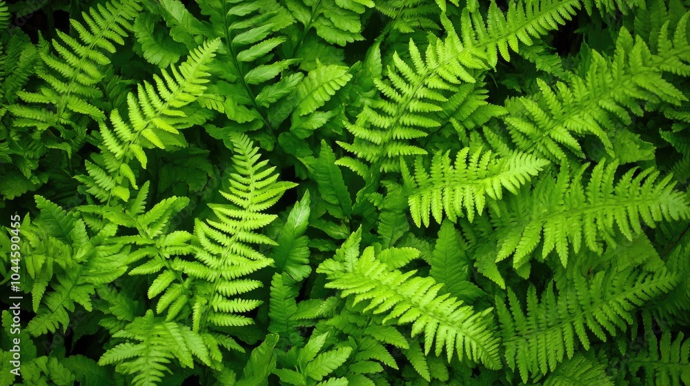 Lush Green Fern Leaves Background Texture Lush Green Fern Leaves Background Texture