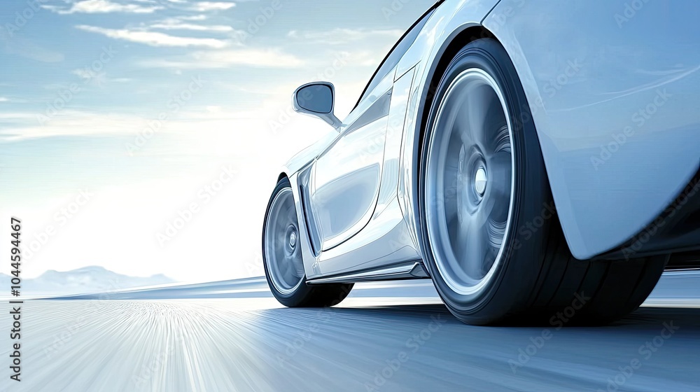 Dynamic Motion of a Sleek Sports Car Dynamic Motion of a Sleek Sports Car