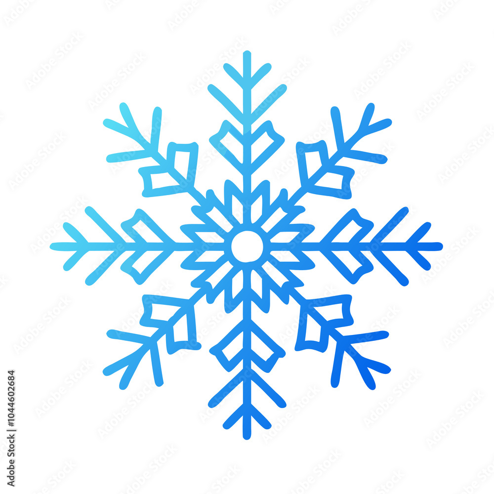 A delicate snowflake icon with intricate patterns, symbolizing winter, cold weather, and the beauty of the holiday season A delicate snowflake icon with intricate patterns, symbolizing winter, cold weather, and the beauty of the holiday season