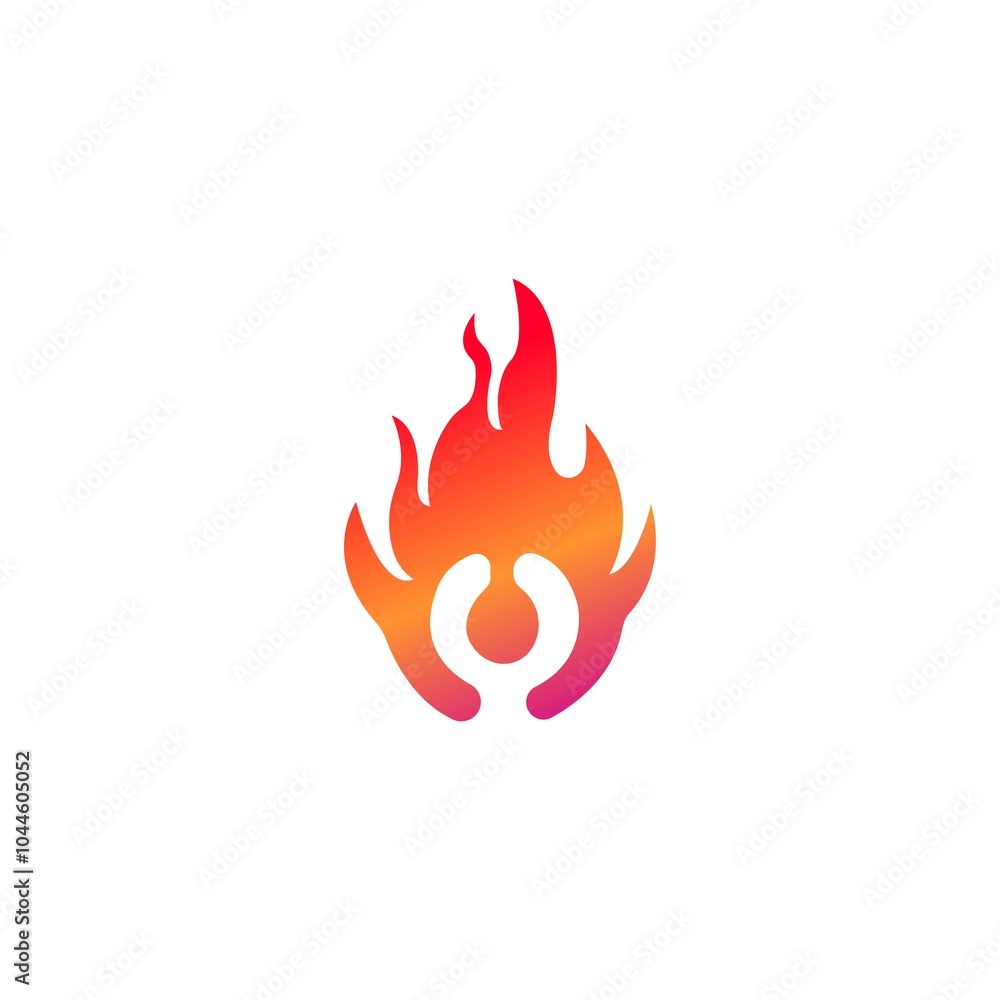 Creative fire vector logo template illustration design Creative fire vector logo template illustration design