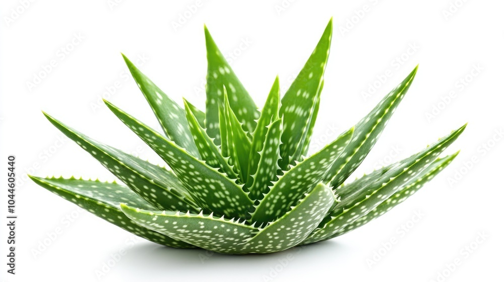 Aloe vera plant isolated on a white background Aloe vera plant isolated on a white background