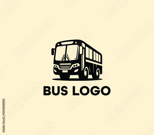 Bus logo design. Travel bus template. Tour transport public transportation service. Bus logo abstract