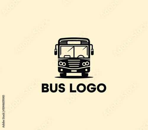 Bus logo design. Travel bus template. Tour transport public transportation service. Bus logo abstract