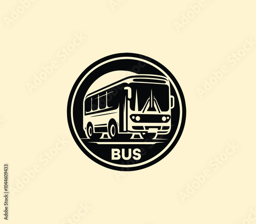 Bus logo design. Travel bus template. Tour transport public transportation service. Bus logo abstract