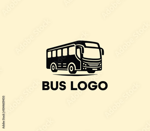 Bus logo design. Travel bus template. Tour transport public transportation service. Bus logo abstract
