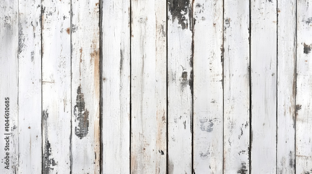 Weathered white wooden boards create a rustic textured backdrop ideal for vintage design themes Weathered white wooden boards create a rustic textured backdrop ideal for vintage design themes
