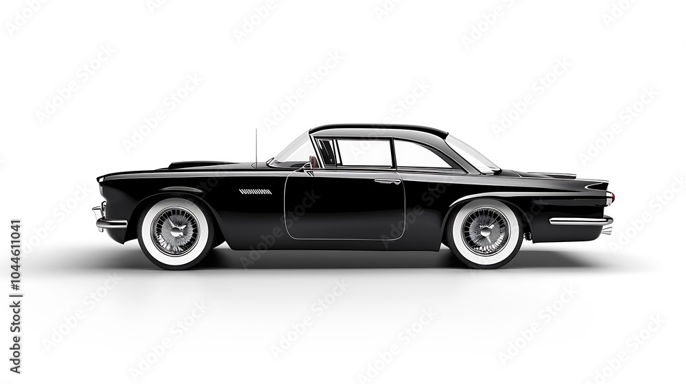 Black car isolated on white background Black car isolated on white background