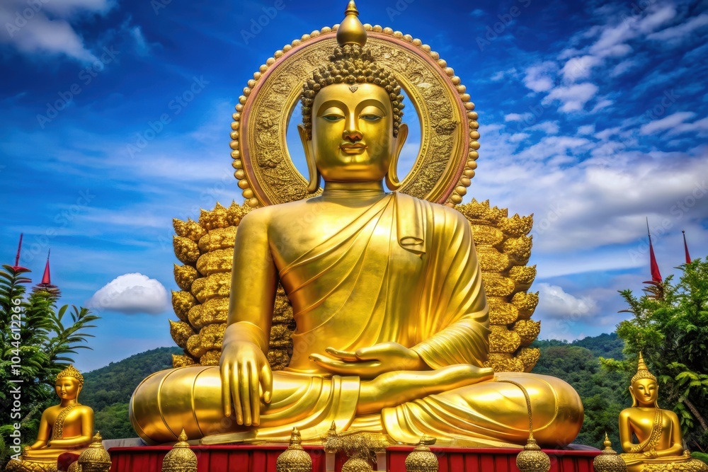 Obraz premium golden buddha statue