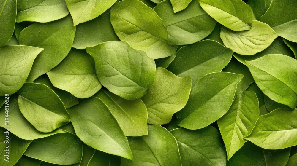 Fototapeta premium Fresh Green Leaves Background for Nature Themes
