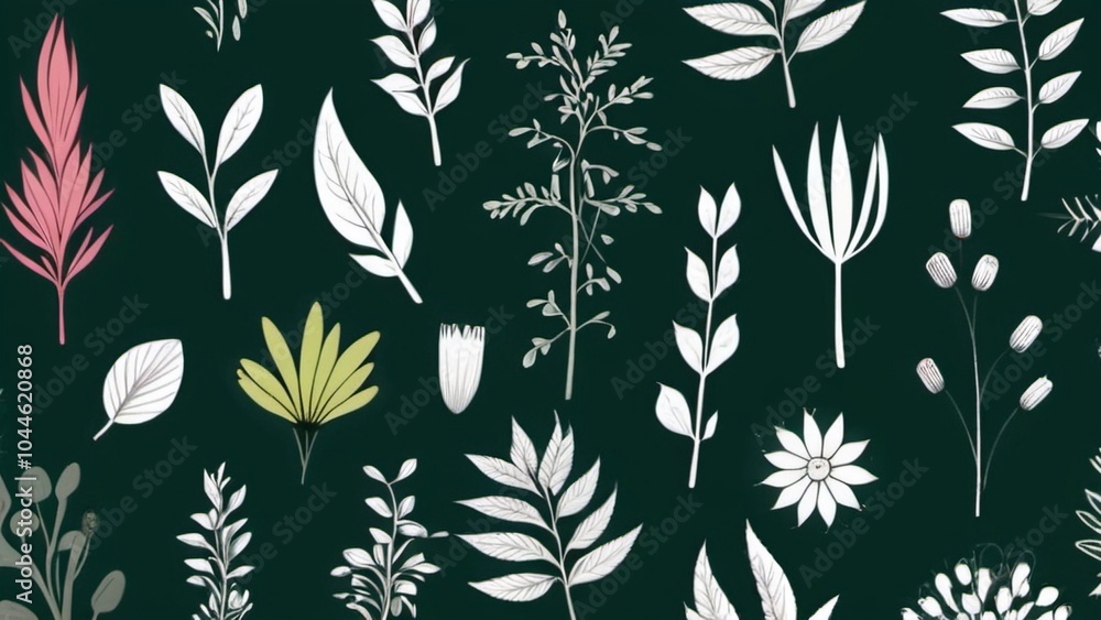 A floral design from the collection. icon sett pack A floral design from the collection. icon sett pack