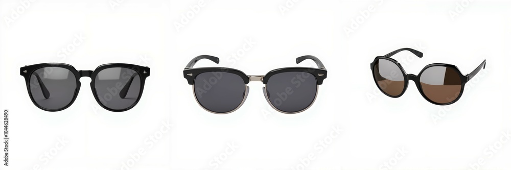 Stylish sunglasses on white isolate background Stylish sunglasses on white isolate background