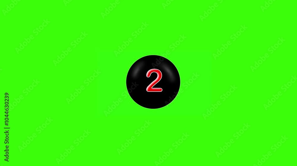 receding countdown from 10 to 1 on green screen receding countdown from 10 to 1 on green screen
