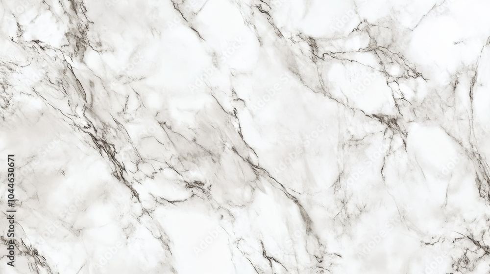 Obraz premium A marble texture background with natural veining in shades of white and gray, offering a sleek and sophisticated surface for luxury branding or interior design visuals